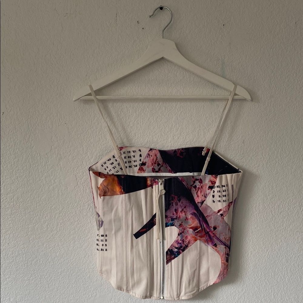 Miaou x Urban Outfitters Abstract Print Corset - Picture 3 of 6